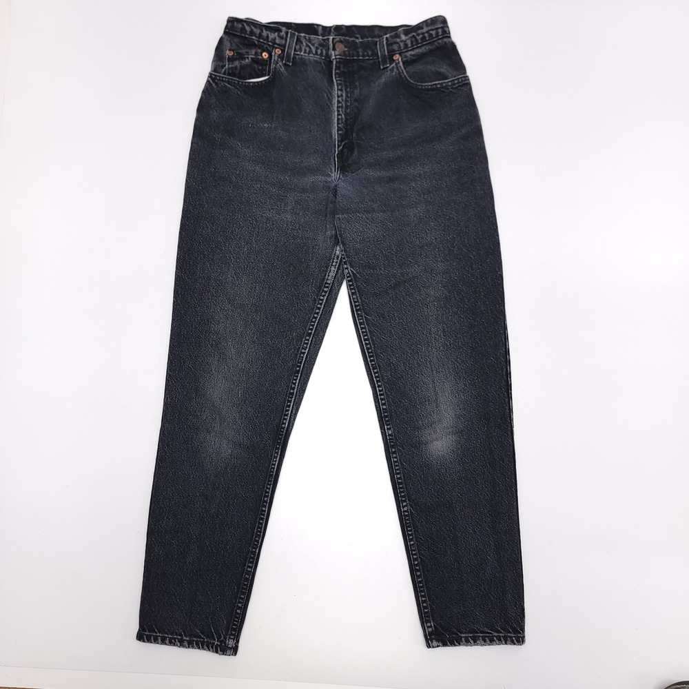 Vintage Levi's‎ Womens Size 12 Jeans Slim Fit Tapered Black 30x29 USA
